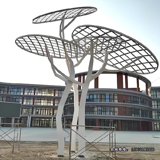 鏡面不銹鋼樹傘雕塑商業(yè)廣場景觀雕塑金越雕塑