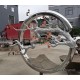不锈钢铸造圆环枯枝雕塑图