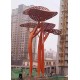 不锈钢蘑菇树雕塑图