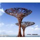 不锈钢蘑菇树雕塑图