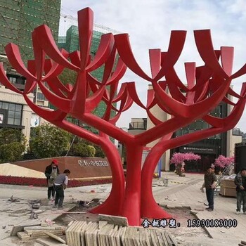 不銹鋼雨傘大樹雕塑公園雕塑擺件金越雕塑