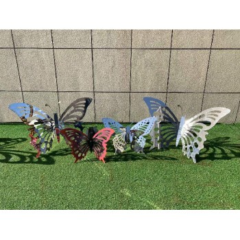 不锈钢丝编制不锈钢蝴蝶雕塑厂家重庆不锈钢蝴蝶雕塑