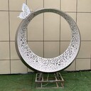 發(fā)光不銹鋼蝴蝶雕塑電話
