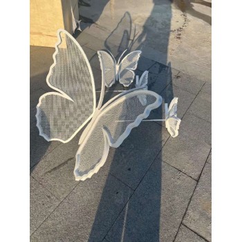 小区不锈钢蝴蝶雕塑报价及图片陕西不锈钢蝴蝶雕塑