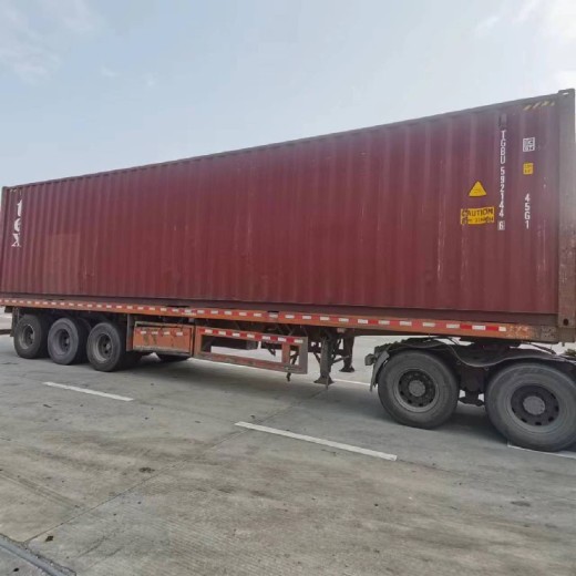 珠海洪湾港集装箱拖车合理收费,集装箱陆运拖车