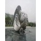 新疆金属不锈钢羽翼翅膀雕塑安装展示图