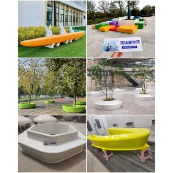 玻璃钢花池坐凳雕塑定制玻璃钢手糊定制花池坐凳雕塑品牌