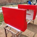 玻璃鋼卡通幾何動物雕塑閔行生產(chǎn)玻璃鋼手糊定制花池坐凳雕塑