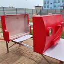 玻璃鋼卡通幾何動物雕塑懷化供應(yīng)玻璃鋼手糊定制花池坐凳雕塑