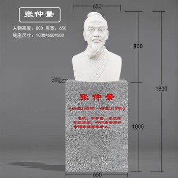 玻璃鋼仿銅古代名醫雕塑圖片