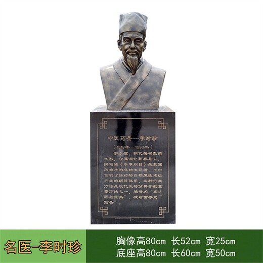 河北戶外古代名醫(yī)雕塑，中醫(yī)制藥人物雕塑