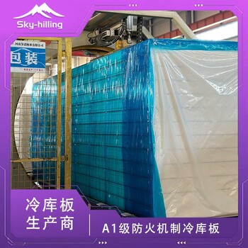 A1級防火機制冷庫板聚氨酯雙面彩鋼保溫板插口種類多密封性好
