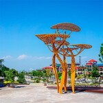 不銹鋼抽象樹雕塑廠家加工樹雕塑