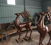 锻铜鹿雕塑铜鹿雕塑加工厂家