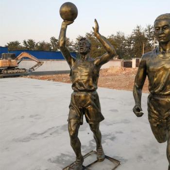 打篮球人物雕塑，运动主题雕塑