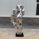 湖南抽象不锈钢太湖石假山雕塑出售展示图