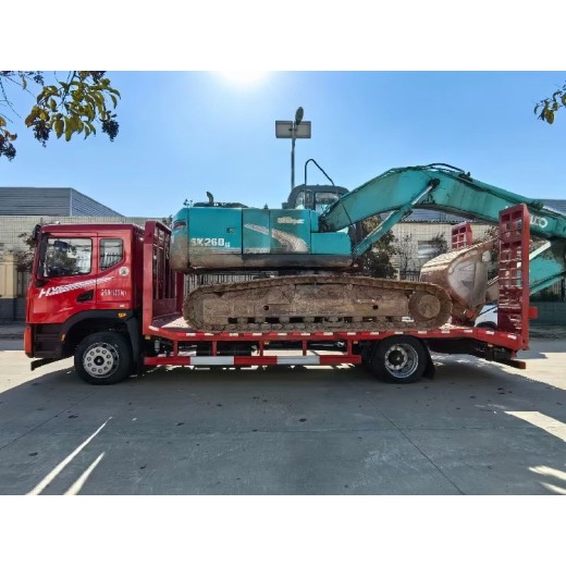 江苏淮安销售拉挖机的低平板拖车报价厂家