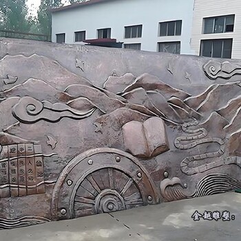 古代人物銅浮雕壁畫寺院銅浮雕裝飾壁畫金越雕塑