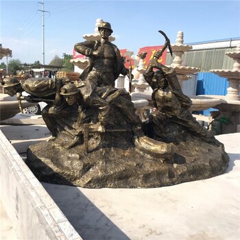 玻璃鋼礦工題材雕塑加工廠