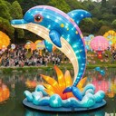 元宵節(jié)主題彩燈制作廠家各價(jià)位造型大小造型都可制作