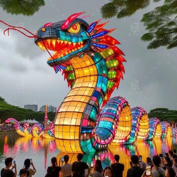 蛇年大型主題彩燈制作廠家各價位造型大小造型都可制作