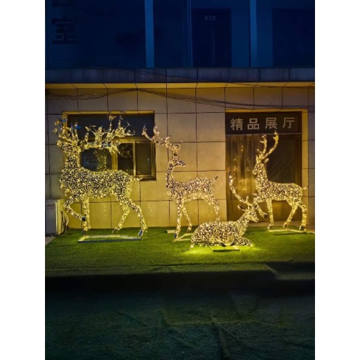 北京发光不锈钢丝编制镂空动物雕塑作用