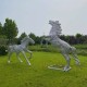 天津家用不锈钢丝编制镂空动物雕塑尺寸展示图