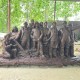 矿工人物雕塑图