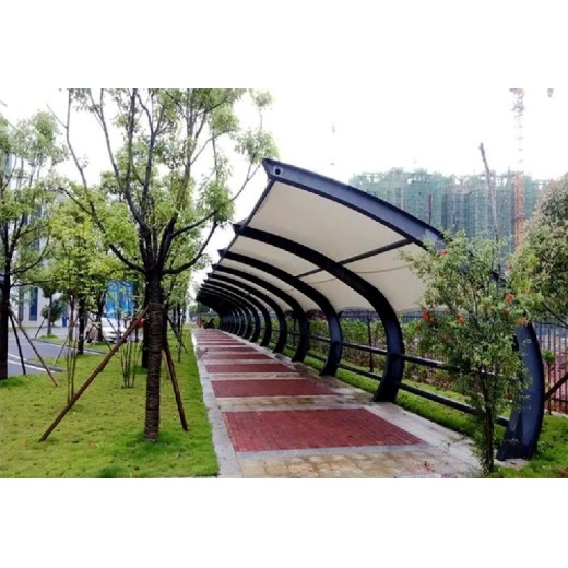 贺州膜结构风雨长廊设计