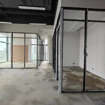 無框玻璃門隔斷屏風(fēng)折疊移動隔斷墻