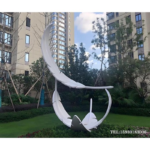 戶外環(huán)境美化不銹鋼羽毛雕塑商場(chǎng)羽毛雕塑展覽金越雕塑廠家