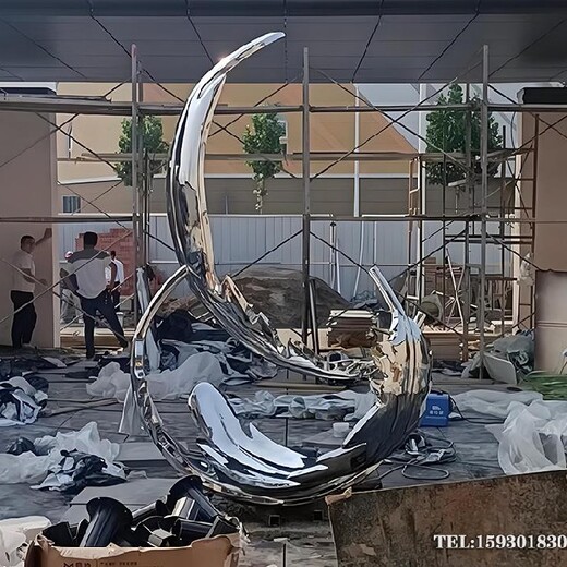 白色烤漆不銹鋼羽毛雕塑綠地景觀羽毛雕塑金越雕塑廠家