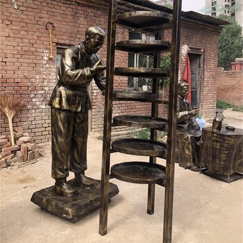 制茶流程雕塑茶文化小品雕塑廠家
