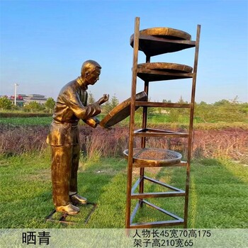 制茶流程雕塑茶文化人物雕塑定制加工