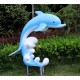 青海玻璃钢卡通鱼不锈钢鲸鱼雕塑加工产品图