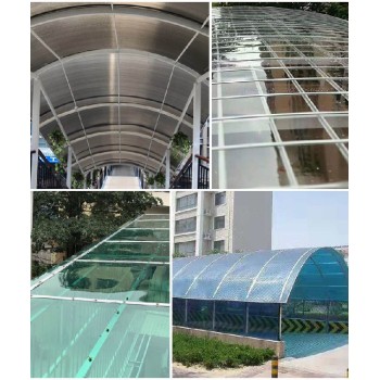 青岛pc阳光板按需定制透明阳光板双层中空板