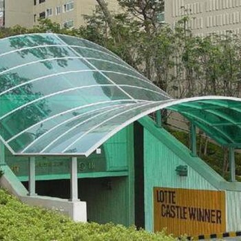 濱州無棣采光頂棚防雨棚陽光板配件