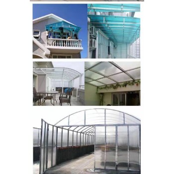 阳光板温室配件青岛阳光板玻璃温室PC板阳光棚