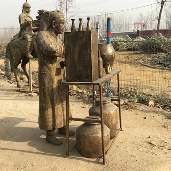 古代釀酒流程雕塑釀酒工藝流程雕塑定制