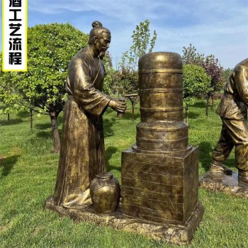 玻璃鋼制酒人物雕塑酒文化雕塑擺件