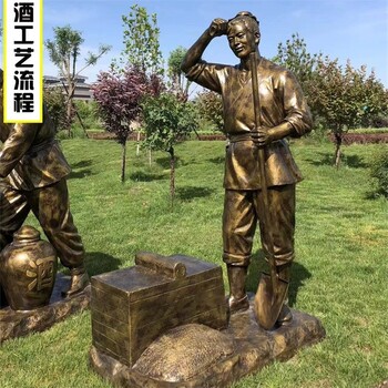 傳統(tǒng)釀酒雕塑擺件