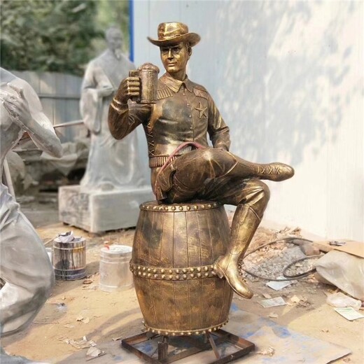 玻璃鋼制酒人物雕塑酒文化雕塑加工制作