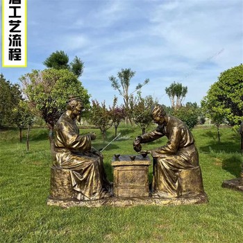 玻璃鋼釀酒人物雕塑小吃街酒館雕塑加工制作