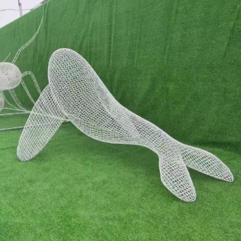 山西玻璃钢卡通鱼雕塑不锈钢鲸鱼雕塑出售
