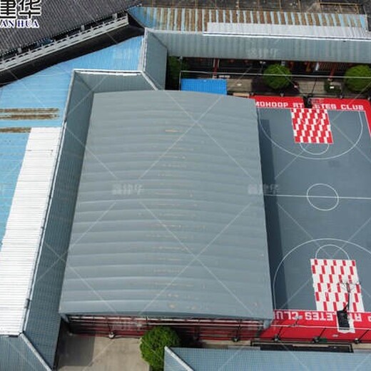 大型球場雨棚生產廠家籃球場雨棚施工單位