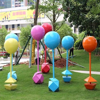 曲陽玻璃鋼氣球雕塑，城市廣場雕塑
