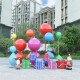 玻璃钢彩绘气球雕塑，商场雕塑摆件产品图