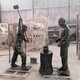 曲陽(yáng)仿銅民俗文化雕塑定制,玻璃鋼民俗人物雕塑產(chǎn)品圖