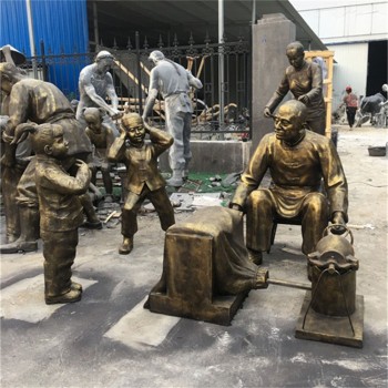 曲陽仿銅民俗文化雕塑價格,傳統(tǒng)民俗人物雕塑