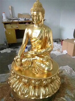 西方三圣佛像貼金鉑24K純金箔